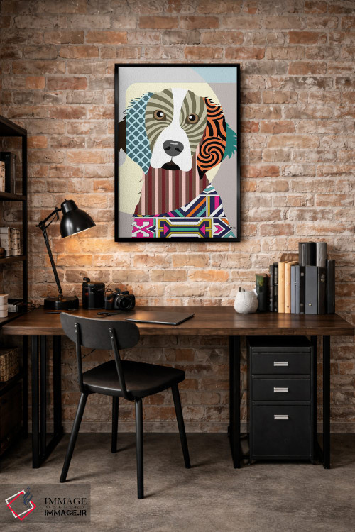 تابلو دکوراتیو ولش اسپرینگر اسپانیل اثر لانره استودیو - D5B