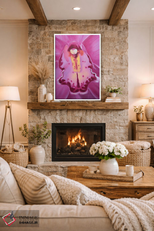 تابلو دکوراتیو ارکیده اثر جین لانتسمن - D1W