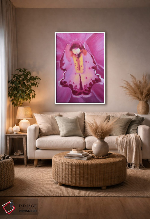 تابلو دکوراتیو ارکیده اثر جین لانتسمن - D3W