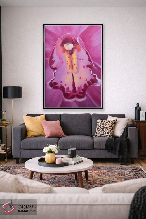 تابلو دکوراتیو ارکیده اثر جین لانتسمن - D2B