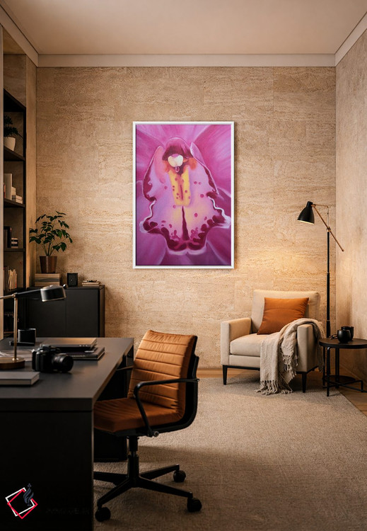 تابلو دکوراتیو ارکیده اثر جین لانتسمن - D6W