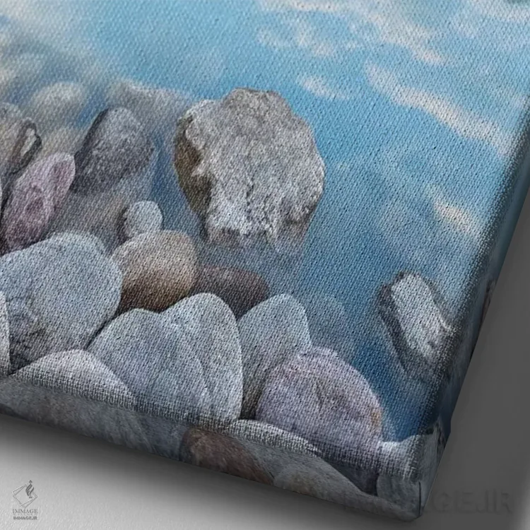 تابلو دکوراتیو آینه لوئیز اثر سرجیو لانزا - نمای نزدیک بافت بوم