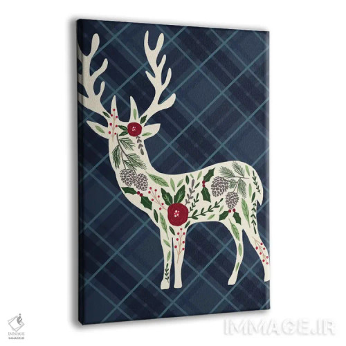 تابلو دکوراتیو "کلبه دنج کریسمس ۲" اثر لوییز آلن - نمای پرسپکتیو محصول