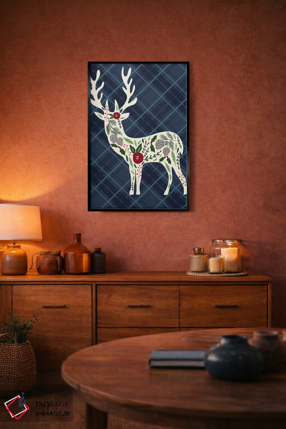 تابلو دکوراتیو "کلبه دنج کریسمس ۲" اثر لوییز آلن - D4B