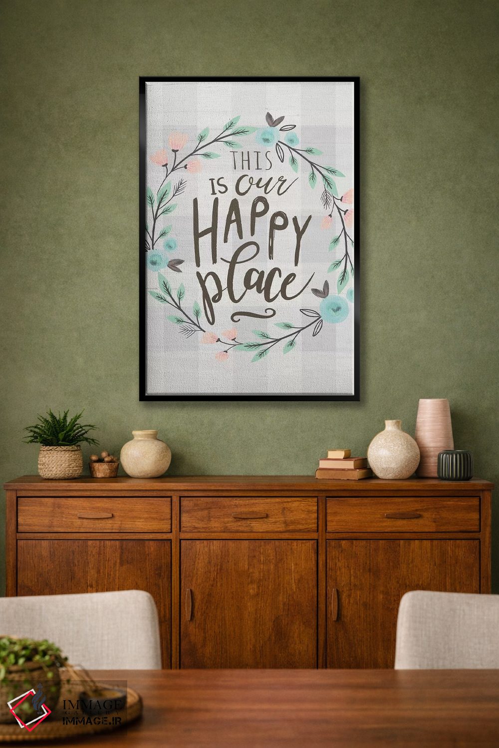 تابلو دکوراتیو "رنگ های ملایم خانه روستایی ۶" اثر لوییز آلن - D2B