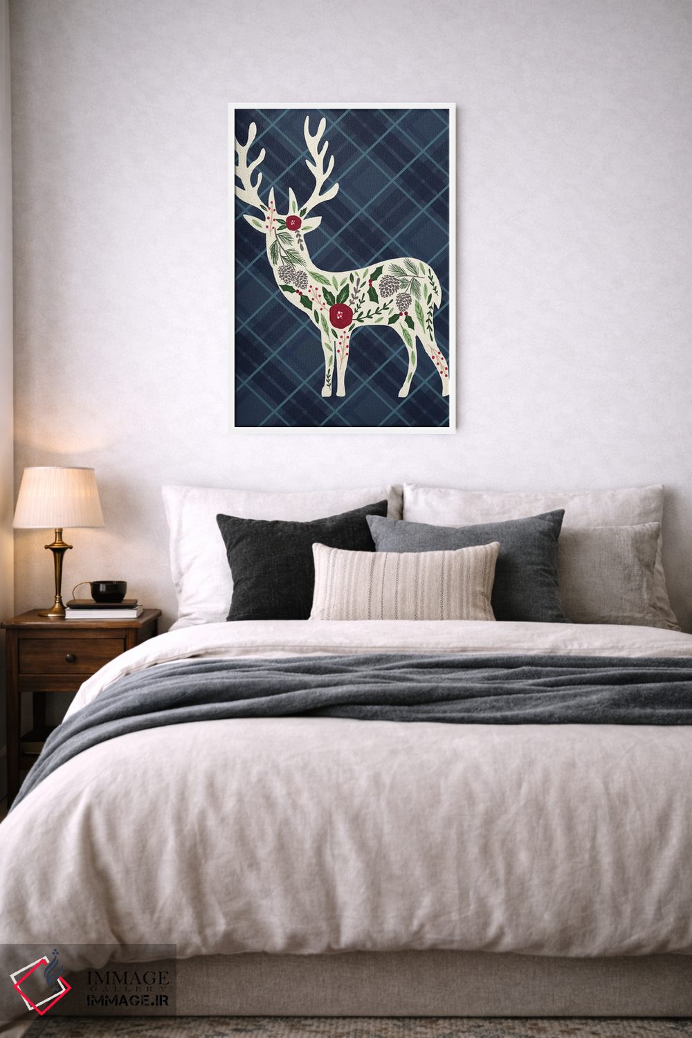 تابلو دکوراتیو "کلبه دنج کریسمس ۲" اثر لوییز آلن - D5W