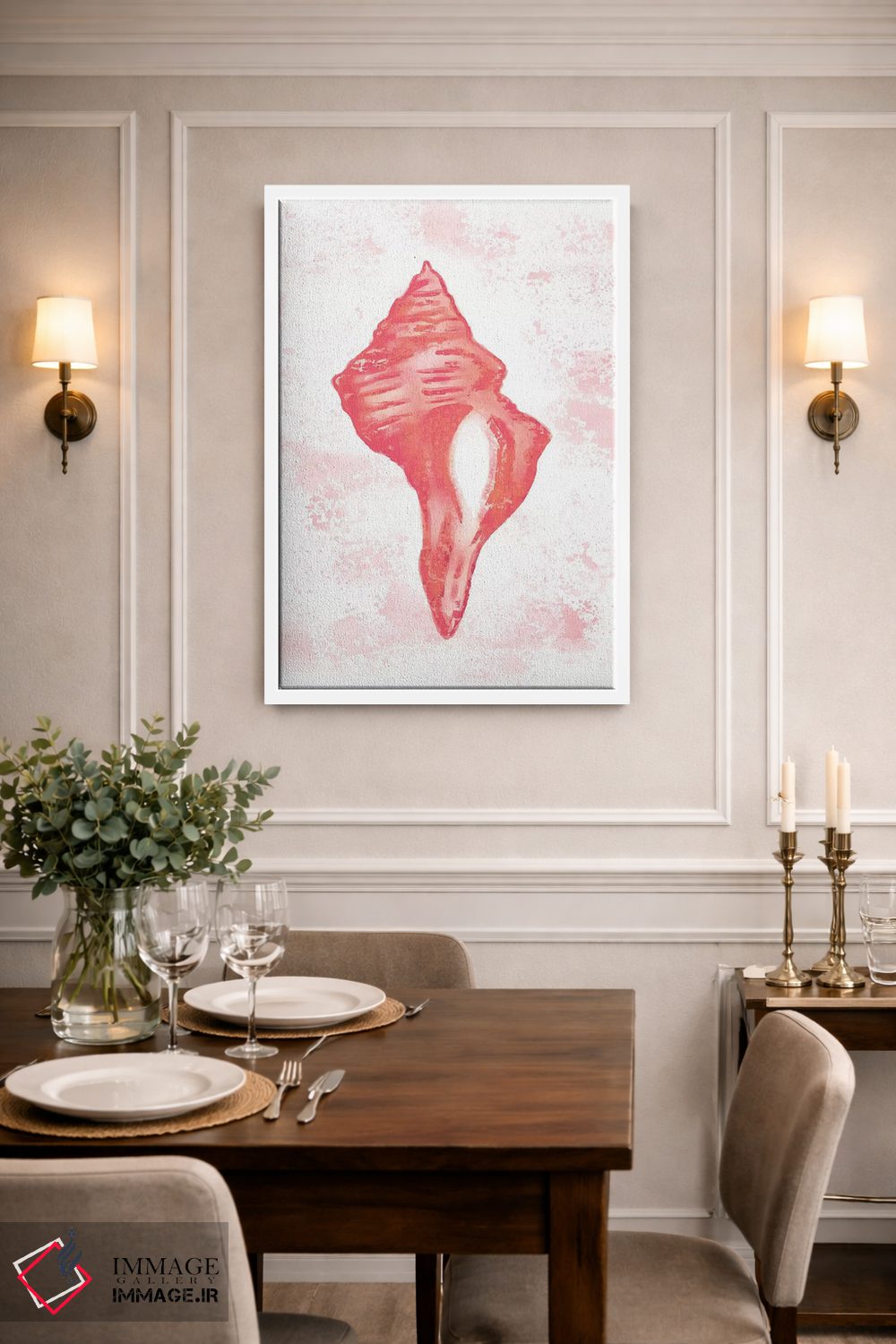 تابلو دکوراتیو "سرخی مرجانی ۱" اثر لوییز آلن - D1W