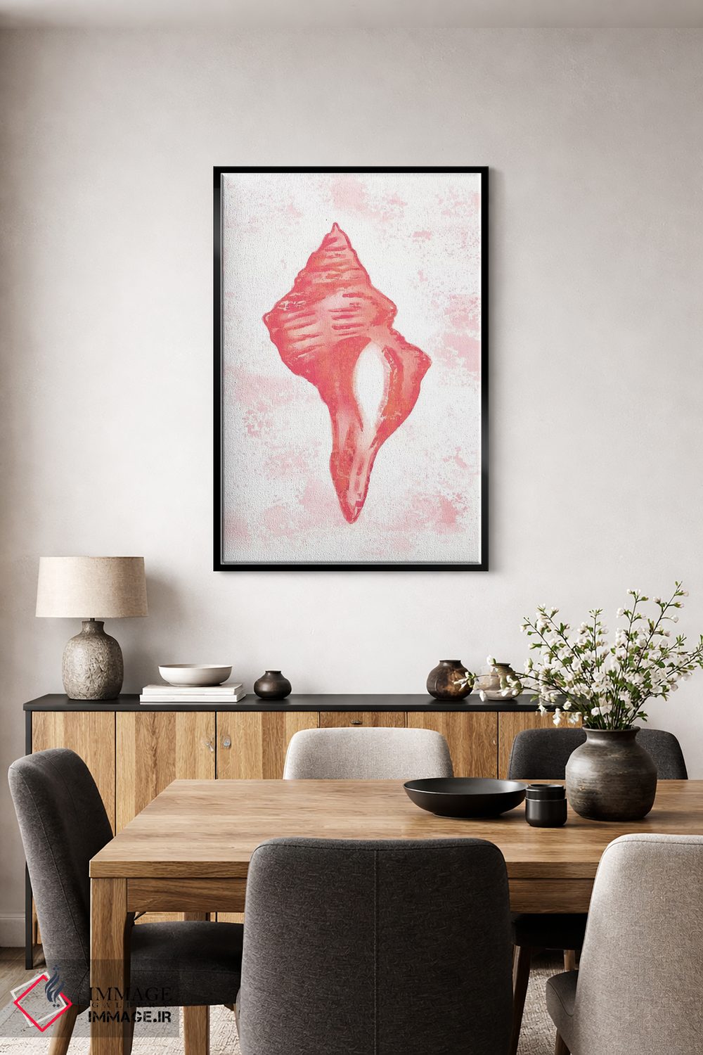 تابلو دکوراتیو "سرخی مرجانی ۱" اثر لوییز آلن - D3B