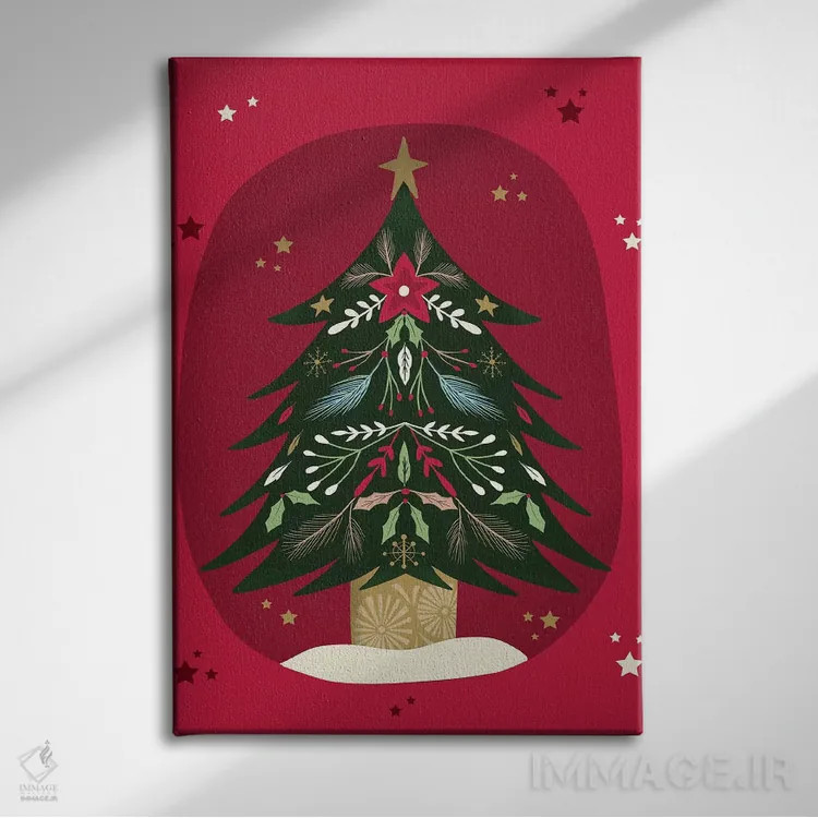 تابلو دکوراتیو "آرزوی کریسمس ۱" اثر لوییز آلن - نمای روبهرو روی دیوار