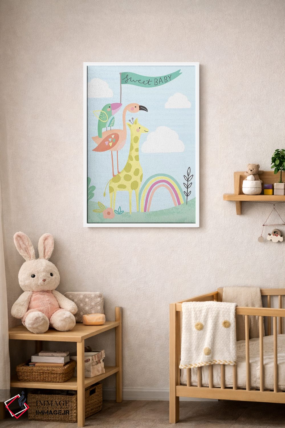 تابلو دکوراتیو "سلام کوچولوی شیرین" اثر لوییز آلن - D3W