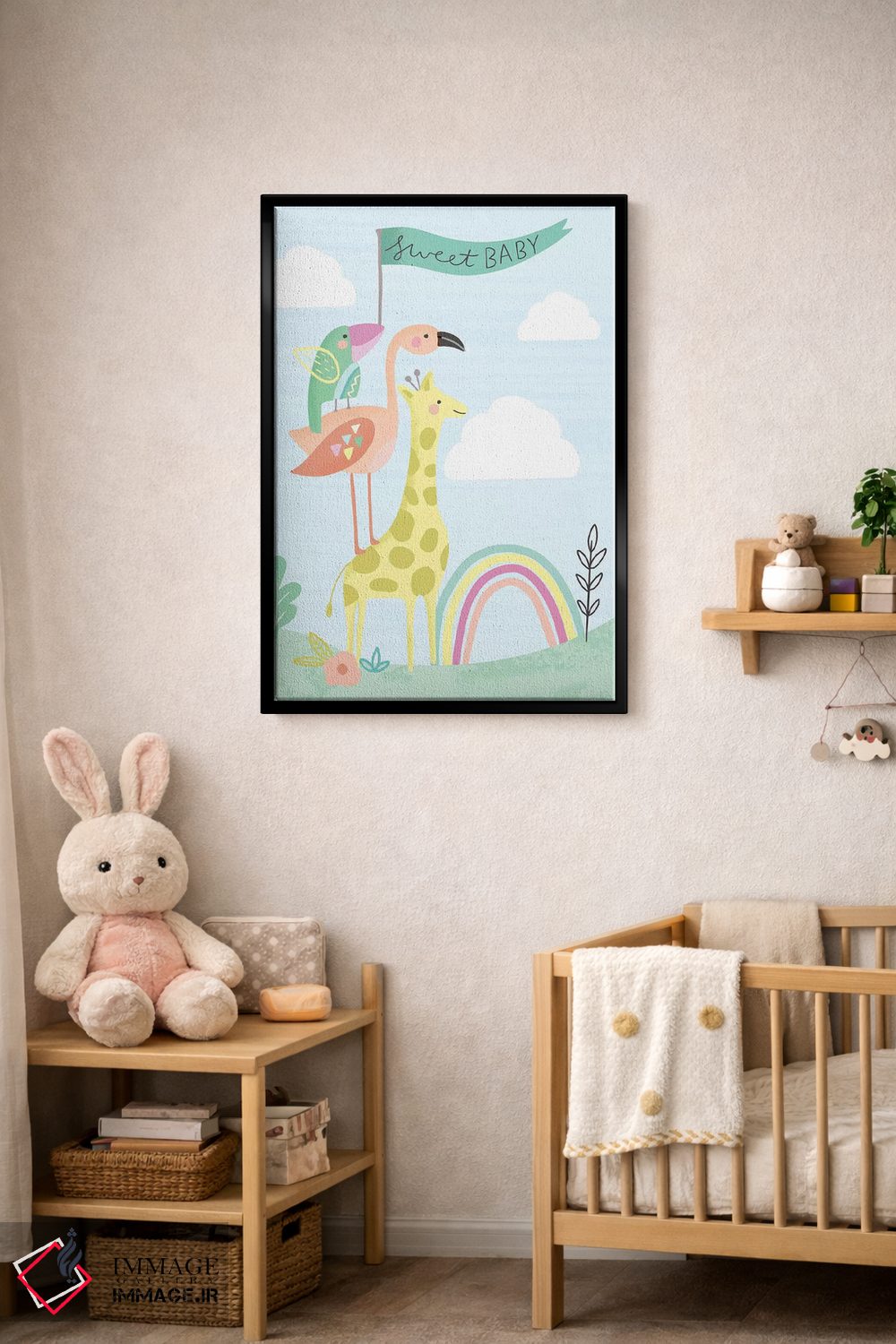 تابلو دکوراتیو "سلام کوچولوی شیرین" اثر لوییز آلن - D5B