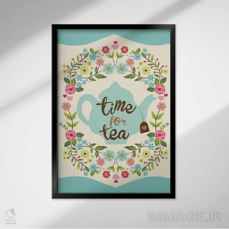 تابلو دکوراتیو "آشپزخانه روستایی" اثر لوییز آلن - نمای قابدار مشکی