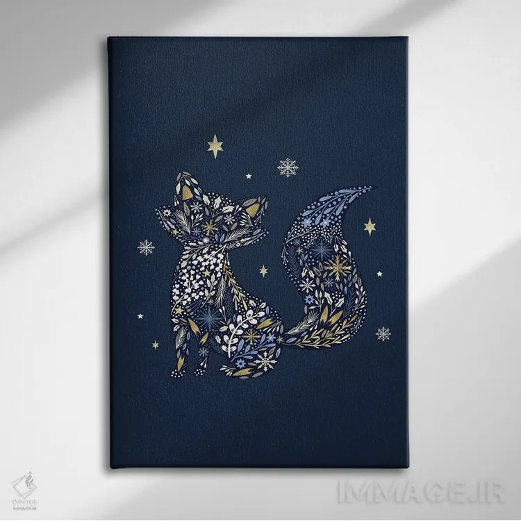 تابلو دکوراتیو "جنگل زمستانی باشکوه ۱" اثر لوییز آلن - نمای روبهرو روی دیوار