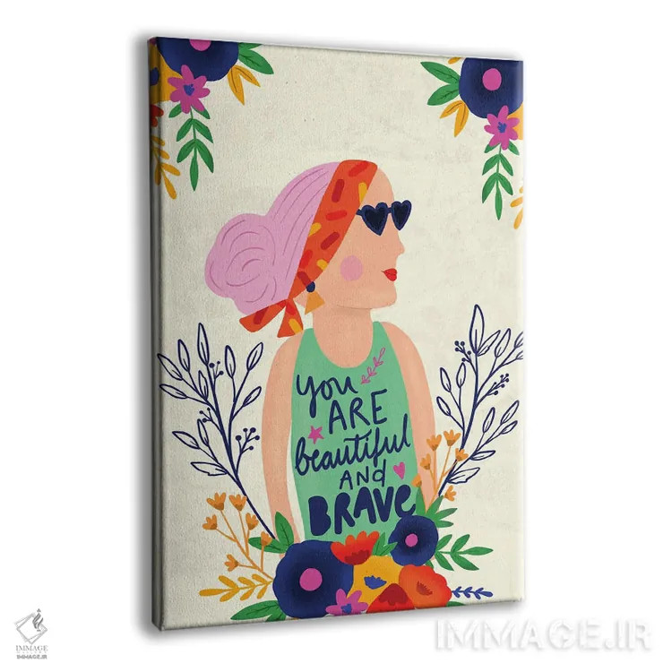 تابلو دکوراتیو "خودت را بپذیر" اثر لوییز آلن - نمای پرسپکتیو محصول