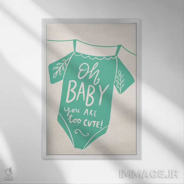 تابلو دکوراتیو "اوه عزیزم!" اثر لوییز آلن - نمای قابدار سفید