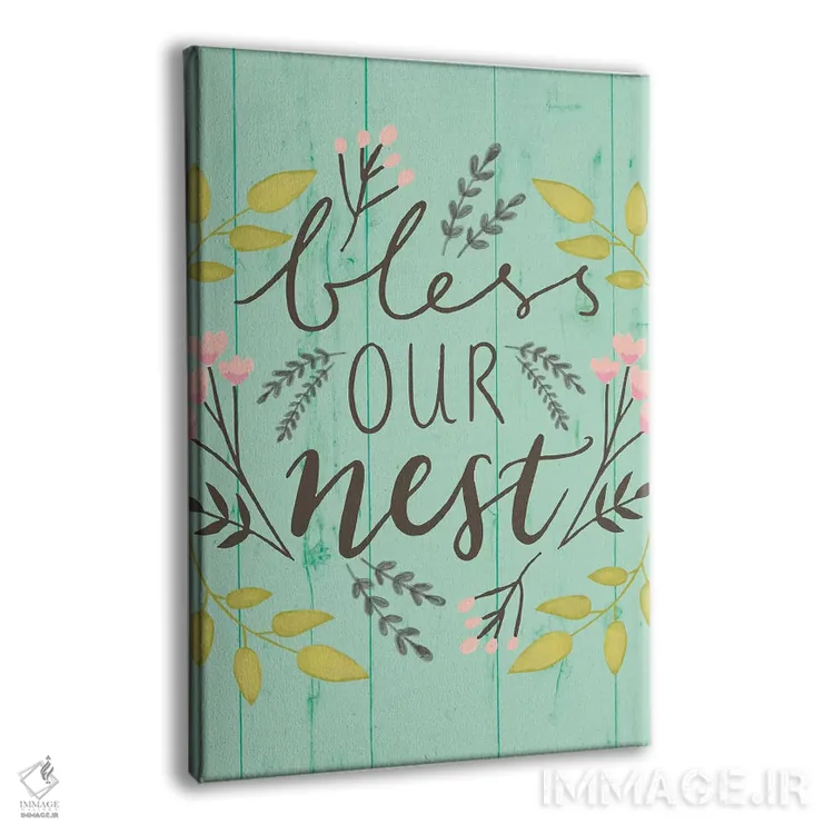 تابلو دکوراتیو "رنگ های ملایم خانه روستایی ۳" اثر لوییز آلن - نمای پرسپکتیو محصول