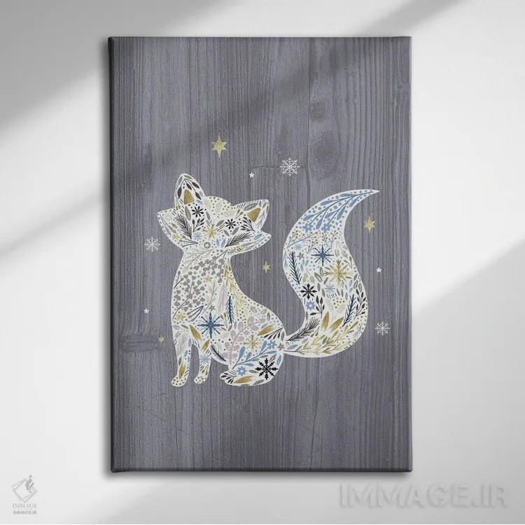 تابلو دکوراتیو "جنگل زمستانی باشکوه ۲" اثر لوییز آلن - نمای روبهرو روی دیوار