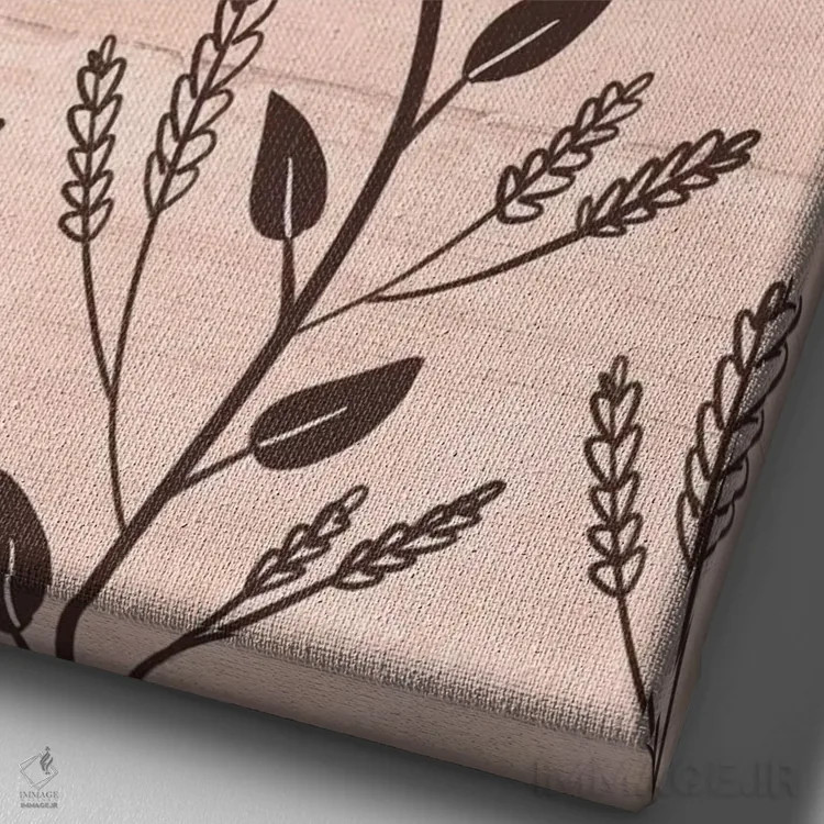 تابلو دکوراتیو "رنگ های ملایم خانه روستایی ۲" اثر لوییز آلن - نمای نزدیک بافت بوم