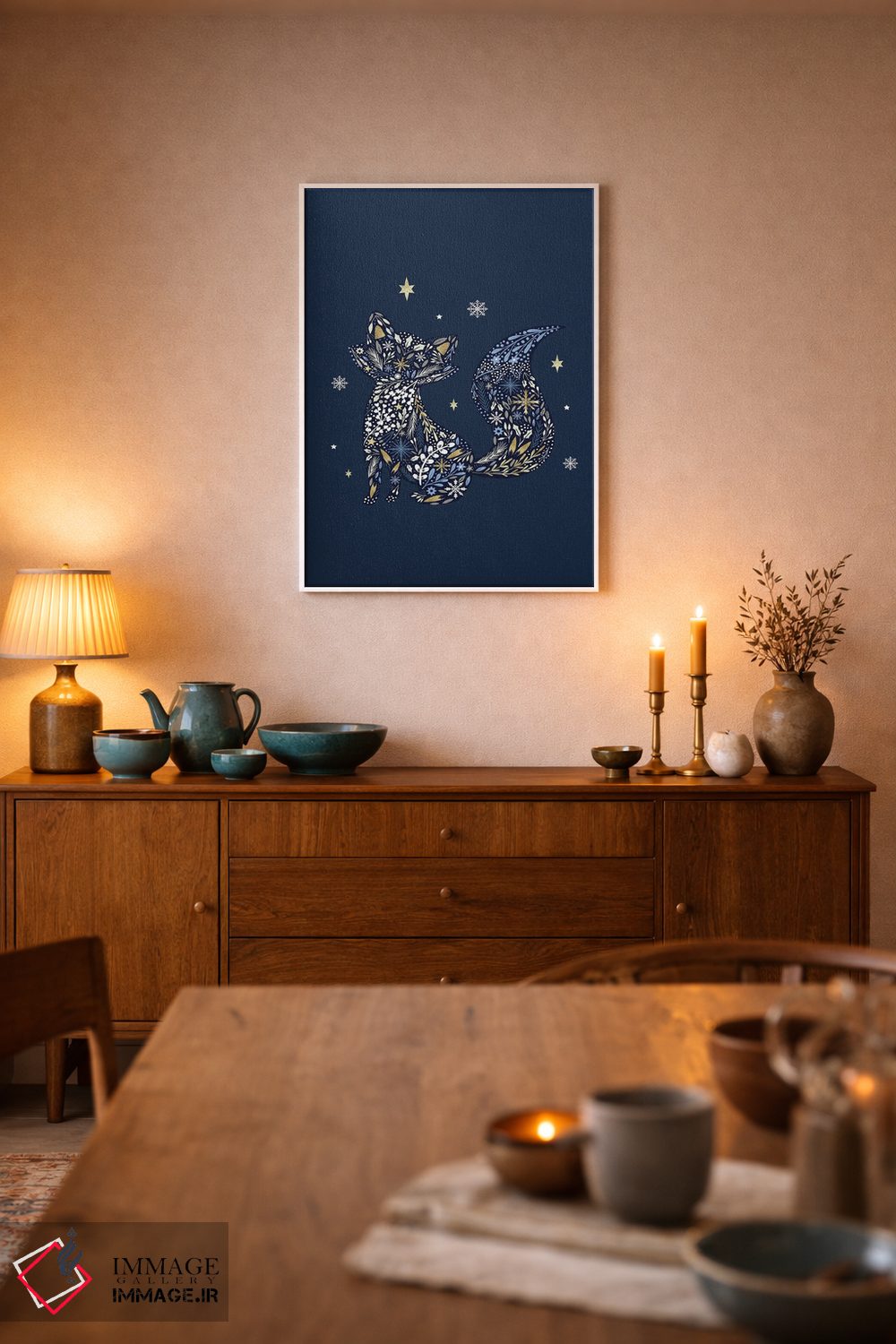 تابلو دکوراتیو "جنگل زمستانی باشکوه ۱" اثر لوییز آلن - D6W