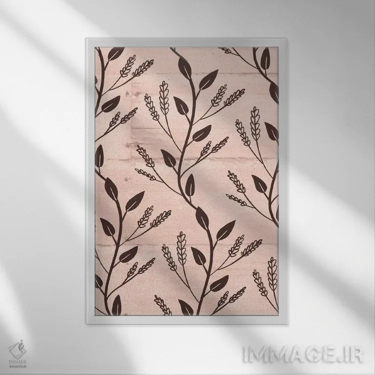 تابلو دکوراتیو "رنگ های ملایم خانه روستایی ۲" اثر لوییز آلن - نمای قابدار سفید