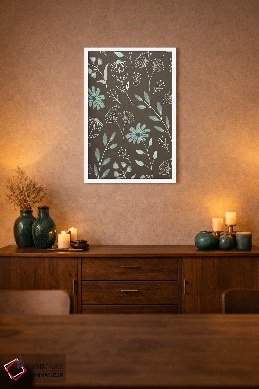 تابلو دکوراتیو "رنگ های ملایم خانه روستایی ۴" اثر لوییز آلن - D1W