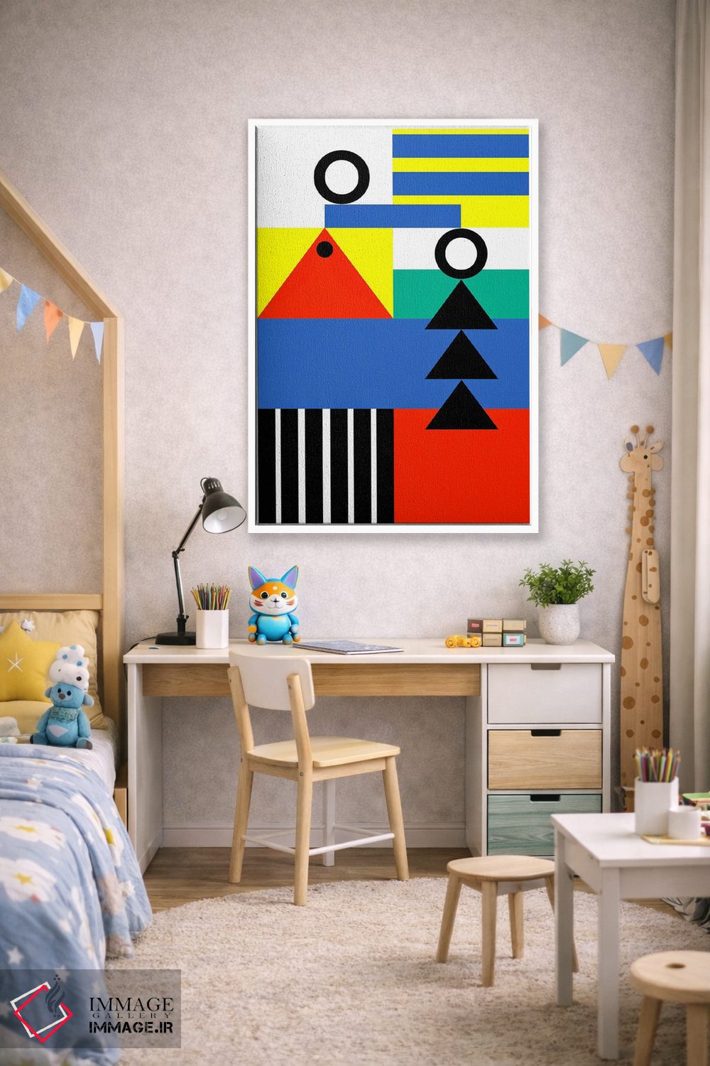 تابلو انتزاعی "زندگی بارها و بارها آغاز می شود" اثر لورا اوبون - D1W