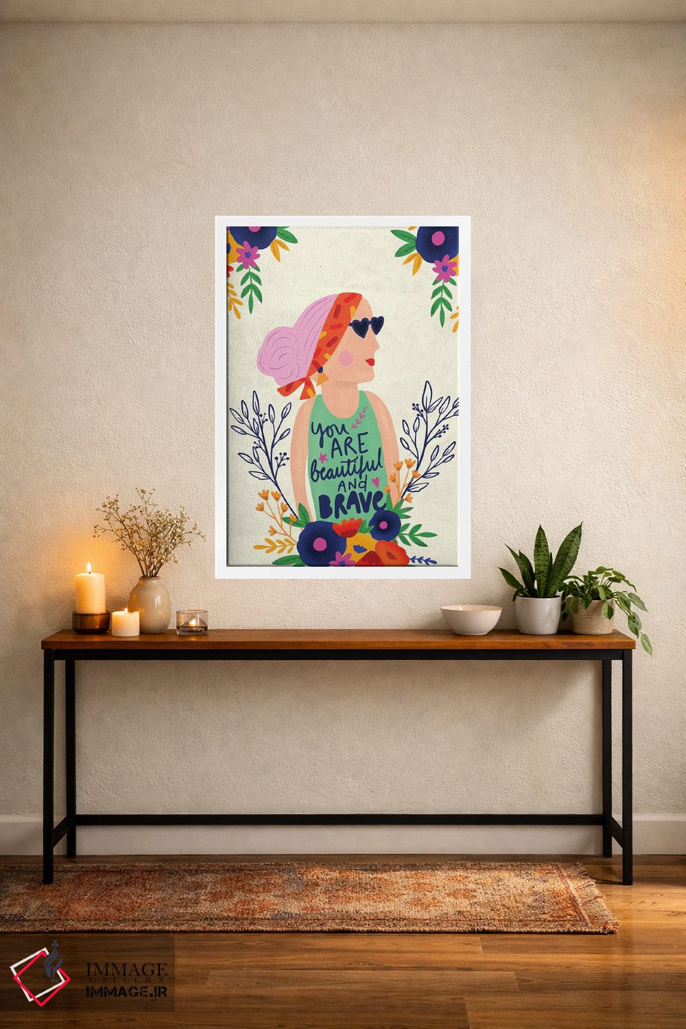 تابلو دکوراتیو "خودت را بپذیر" اثر لوییز آلن - D3W