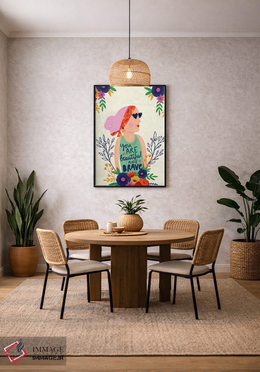 تابلو دکوراتیو "خودت را بپذیر" اثر لوییز آلن - D4B