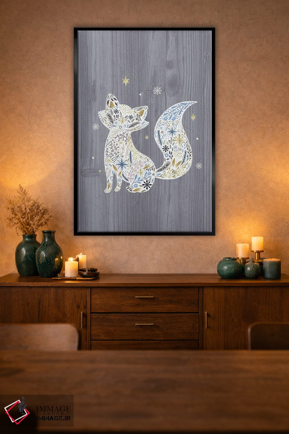 تابلو دکوراتیو "جنگل زمستانی باشکوه ۲" اثر لوییز آلن - D2B