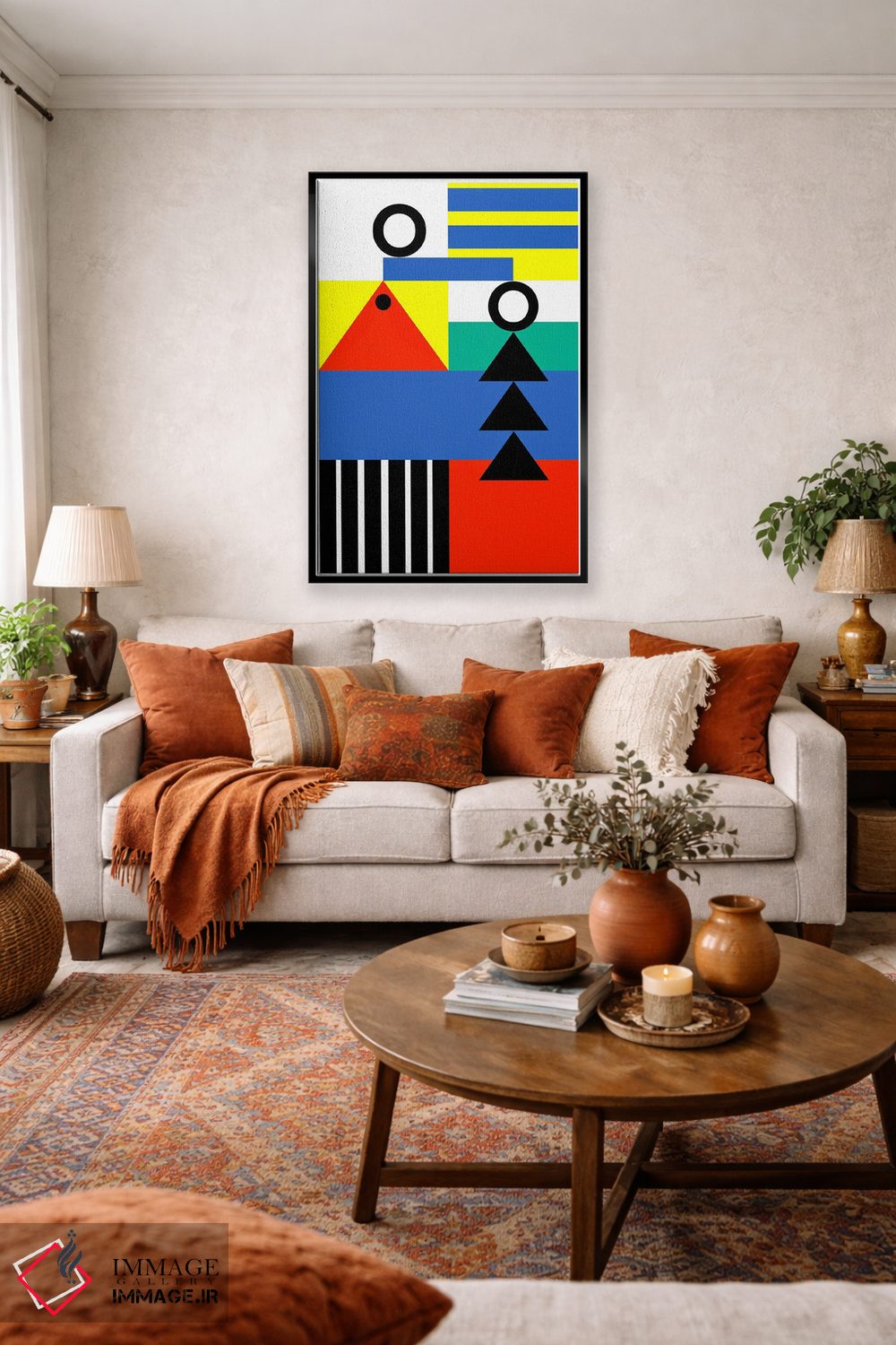 تابلو انتزاعی "زندگی بارها و بارها آغاز می شود" اثر لورا اوبون - D4B