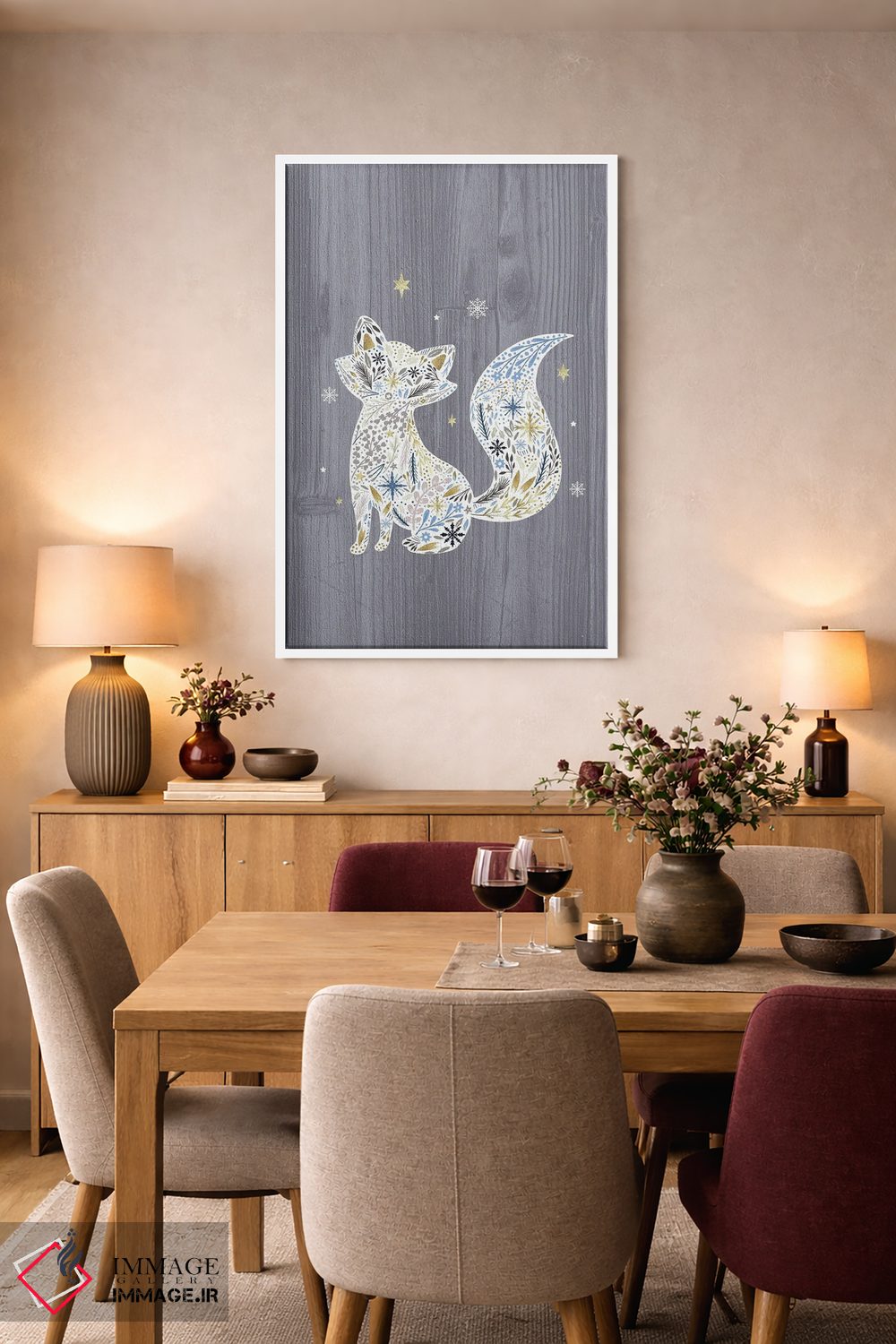 تابلو دکوراتیو "جنگل زمستانی باشکوه ۲" اثر لوییز آلن - D5W