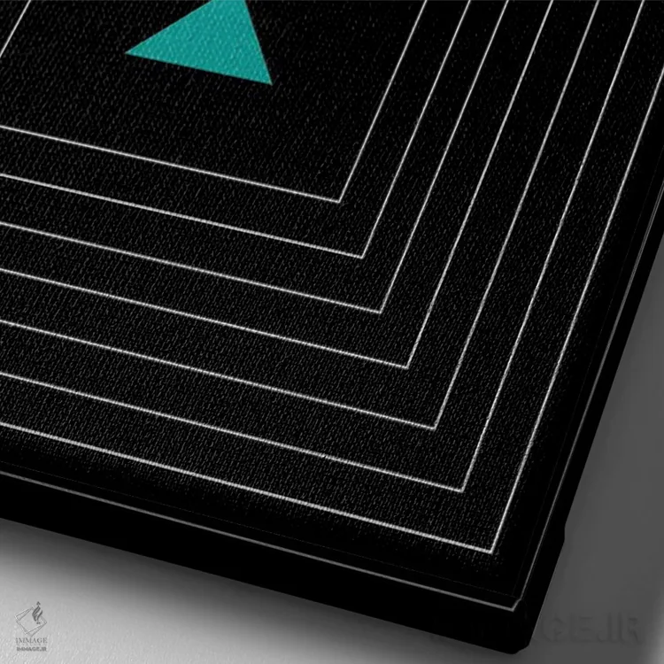 تابلو انتزاعی "مرا پیدا کن" اثر لورا اوبون - نمای نزدیک بافت بوم