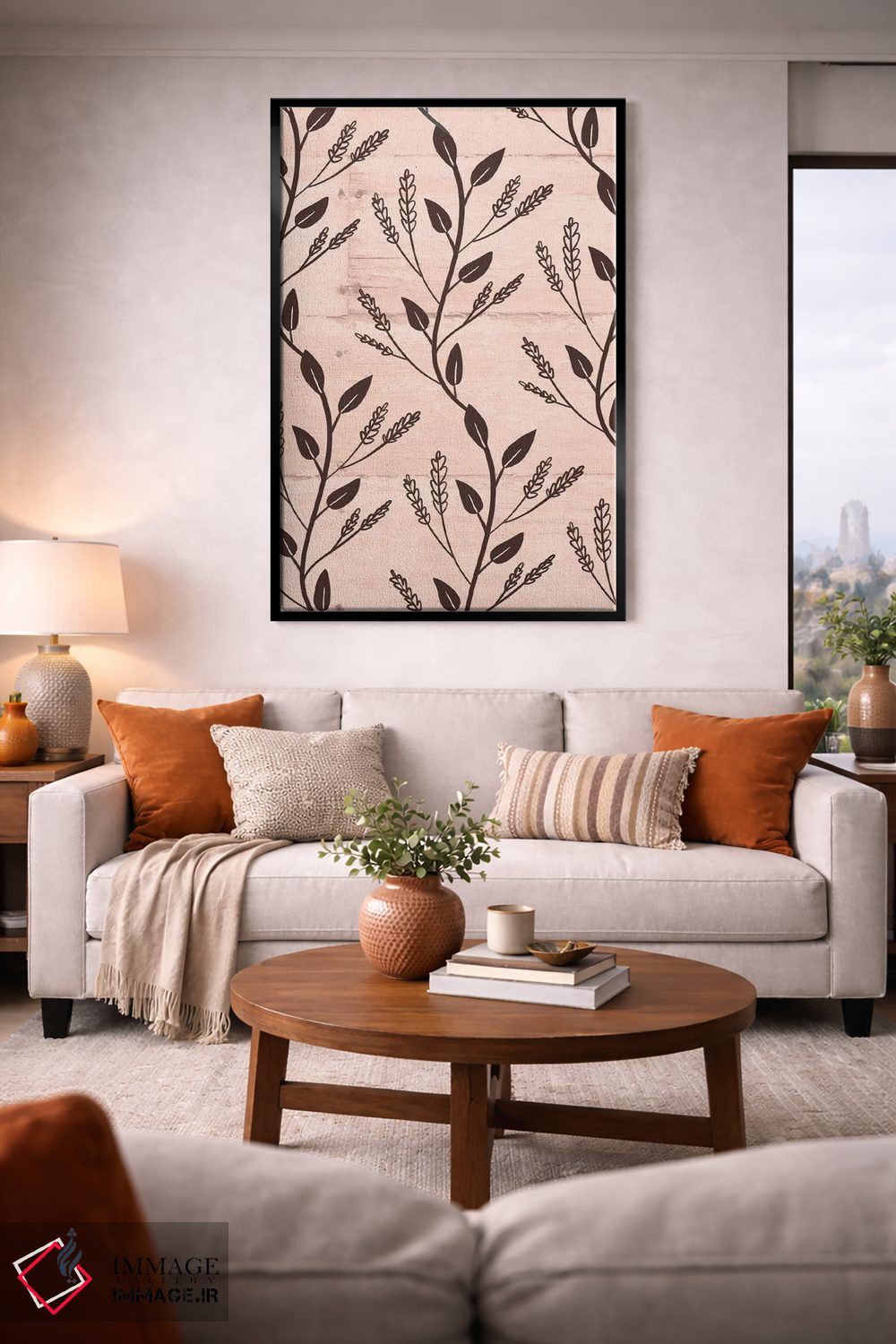 تابلو دکوراتیو "رنگ های ملایم خانه روستایی ۲" اثر لوییز آلن - D2B