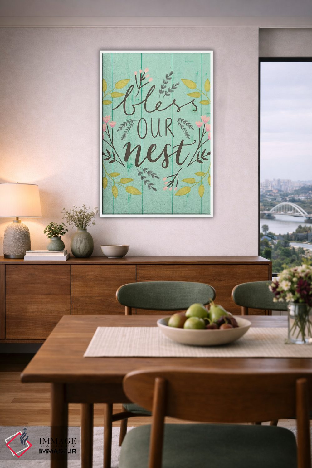 تابلو دکوراتیو "رنگ های ملایم خانه روستایی ۳" اثر لوییز آلن - D6W