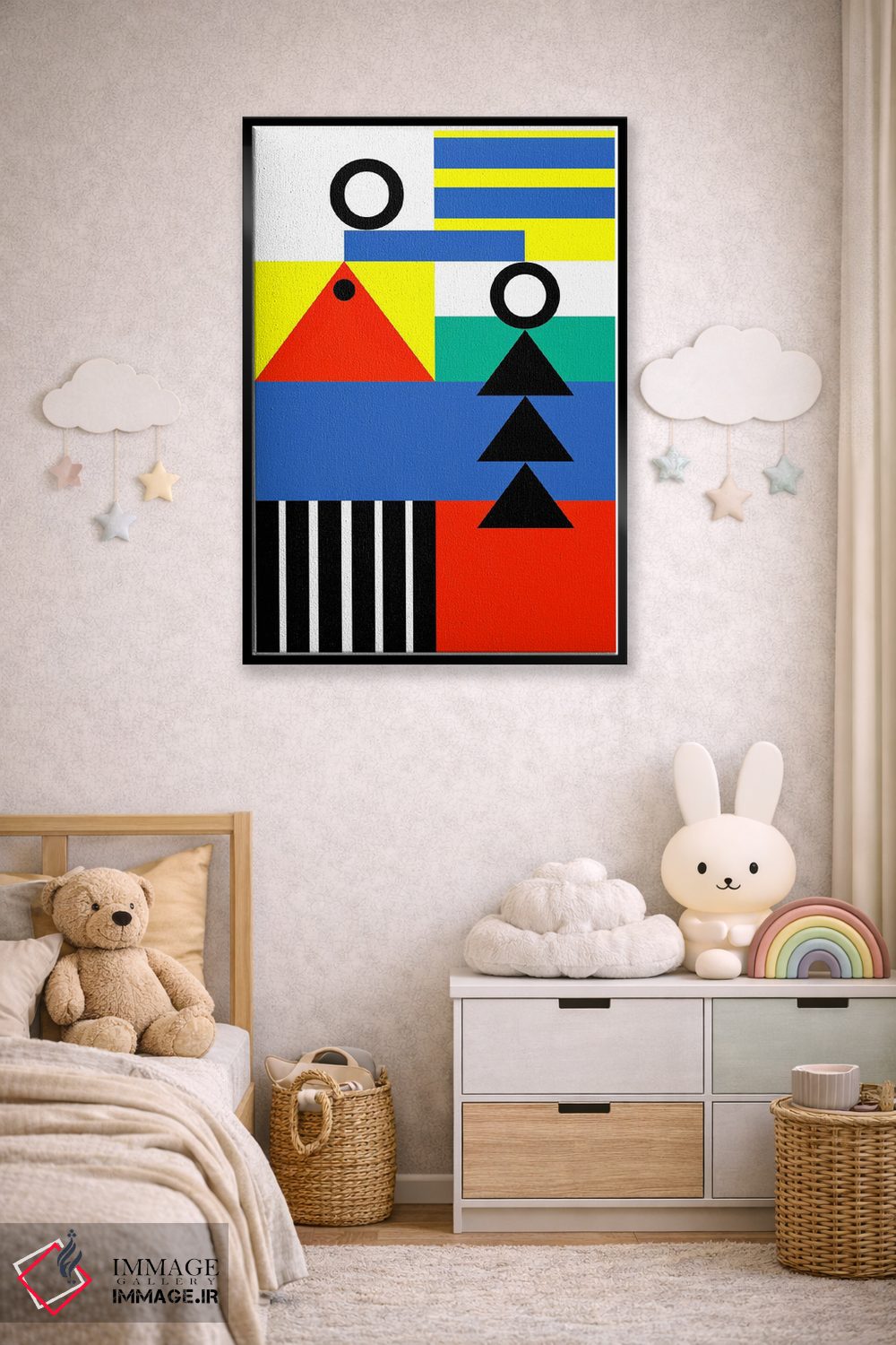 تابلو انتزاعی "زندگی بارها و بارها آغاز می شود" اثر لورا اوبون - D5B