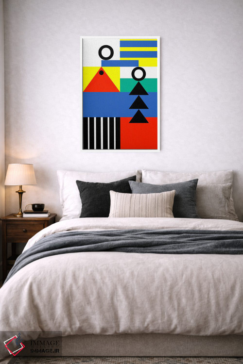 تابلو انتزاعی "زندگی بارها و بارها آغاز می شود" اثر لورا اوبون - D6W