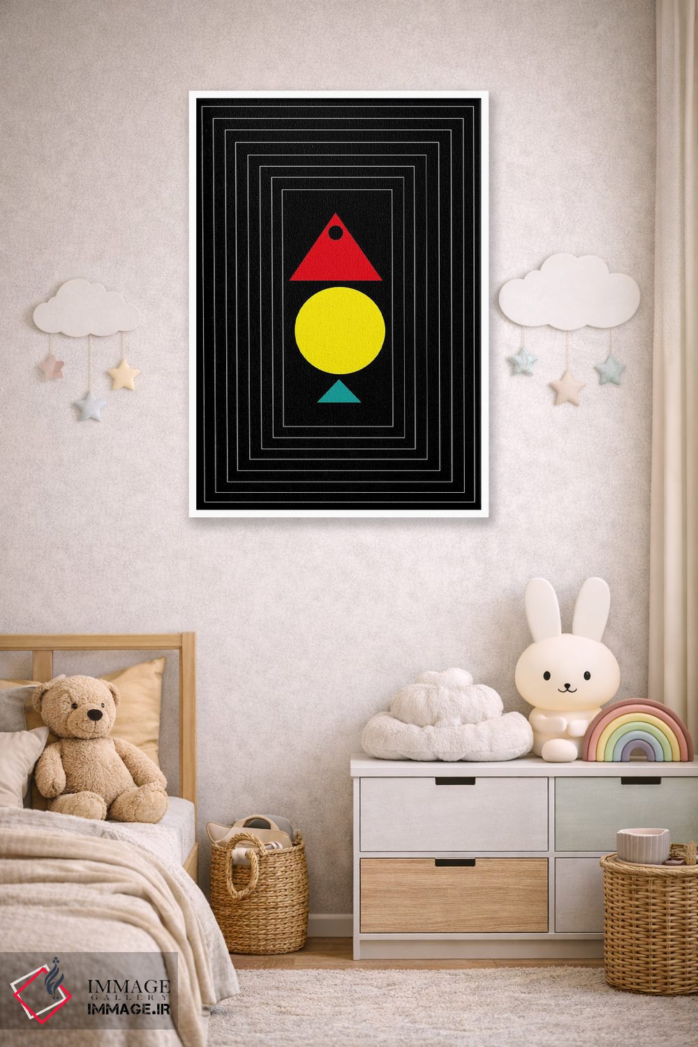 تابلو انتزاعی "مرا پیدا کن" اثر لورا اوبون - D5W