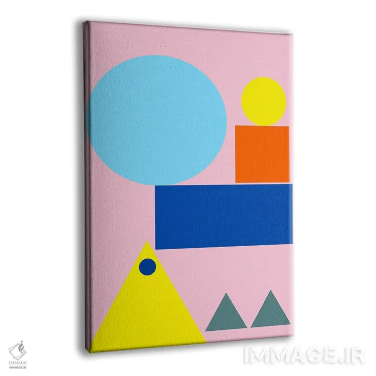 تابلو انتزاعی "بازی کن" اثر لورا اوبون - نمای پرسپکتیو محصول