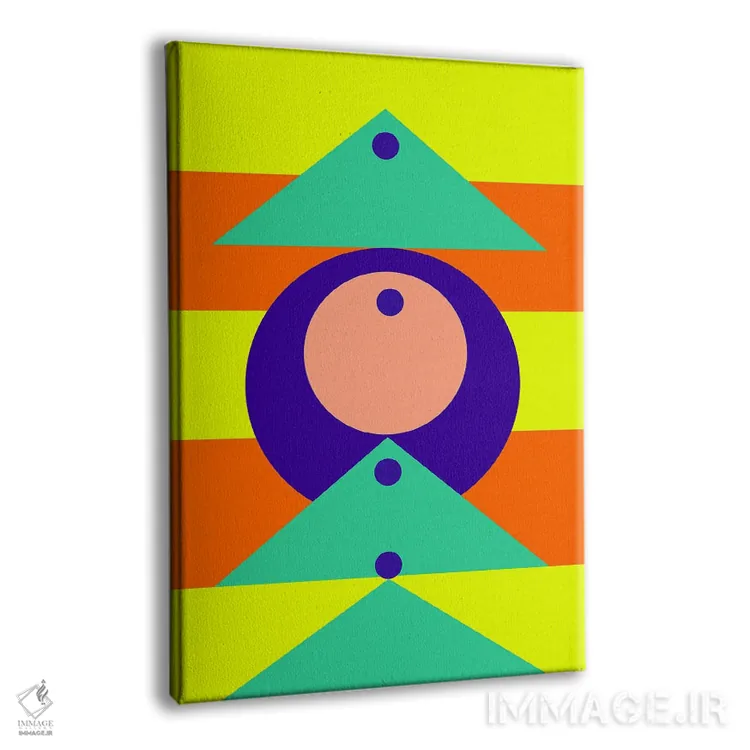 تابلو انتزاعی "با سپاسگزاری" اثر لورا اوبون - نمای پرسپکتیو محصول