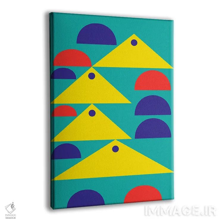 تابلو انتزاعی "شناور بودن" اثر لورا اوبون - نمای پرسپکتیو محصول