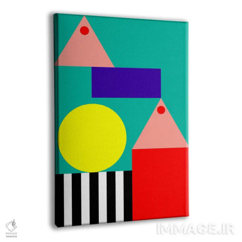 تابلو انتزاعی "برای خودت بایست" اثر لورا اوبون - نمای پرسپکتیو محصول