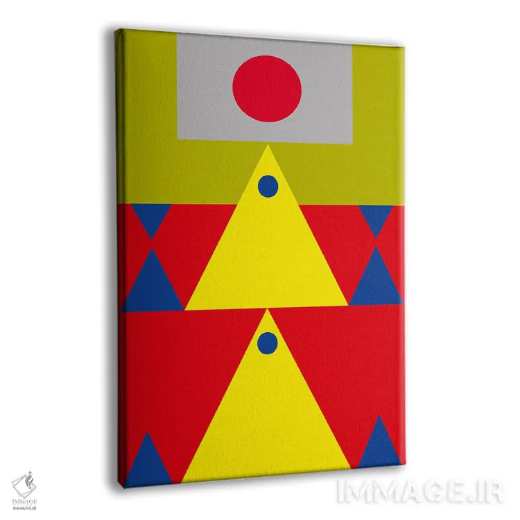 تابلو انتزاعی "ساختن قلعه" اثر لورا اوبون - نمای پرسپکتیو محصول