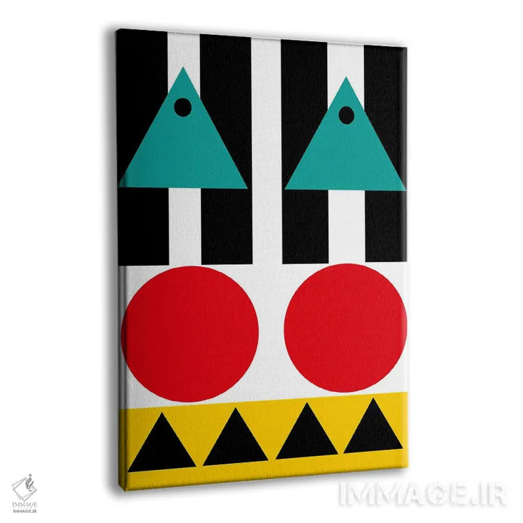 تابلو انتزاعی "تعادل کار و زندگی" اثر لورا اوبون - نمای پرسپکتیو محصول