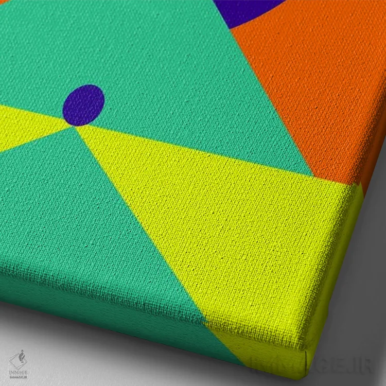 تابلو انتزاعی "با سپاسگزاری" اثر لورا اوبون - نمای نزدیک بافت بوم