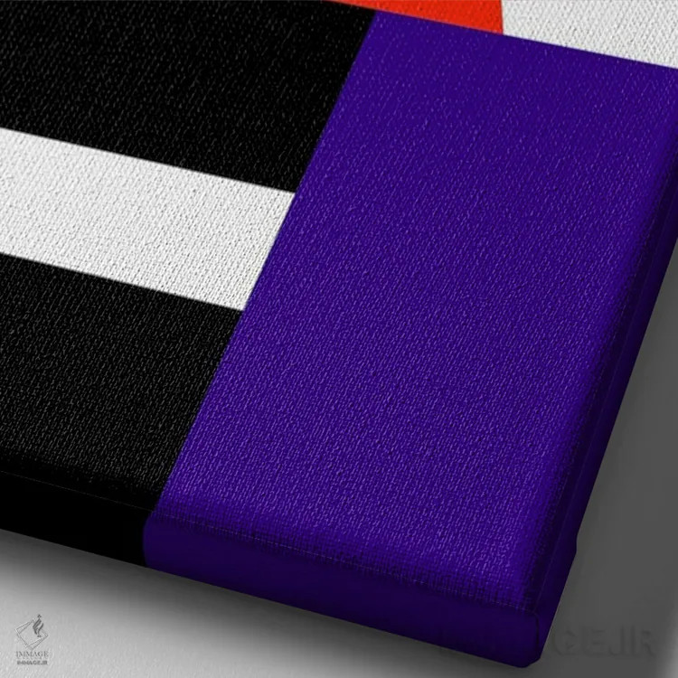 تابلو انتزاعی "آغاز همه چیز" اثر لورا اوبون - نمای نزدیک بافت بوم