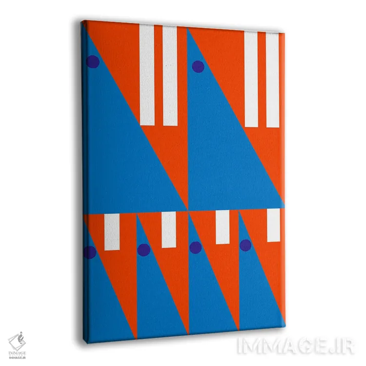 تابلو انتزاعی "آهسته اما پیوسته" اثر لورا اوبون - نمای پرسپکتیو محصول