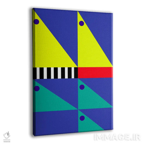 تابلو انتزاعی "باد پشت سرت" اثر لورا اوبون - نمای پرسپکتیو محصول