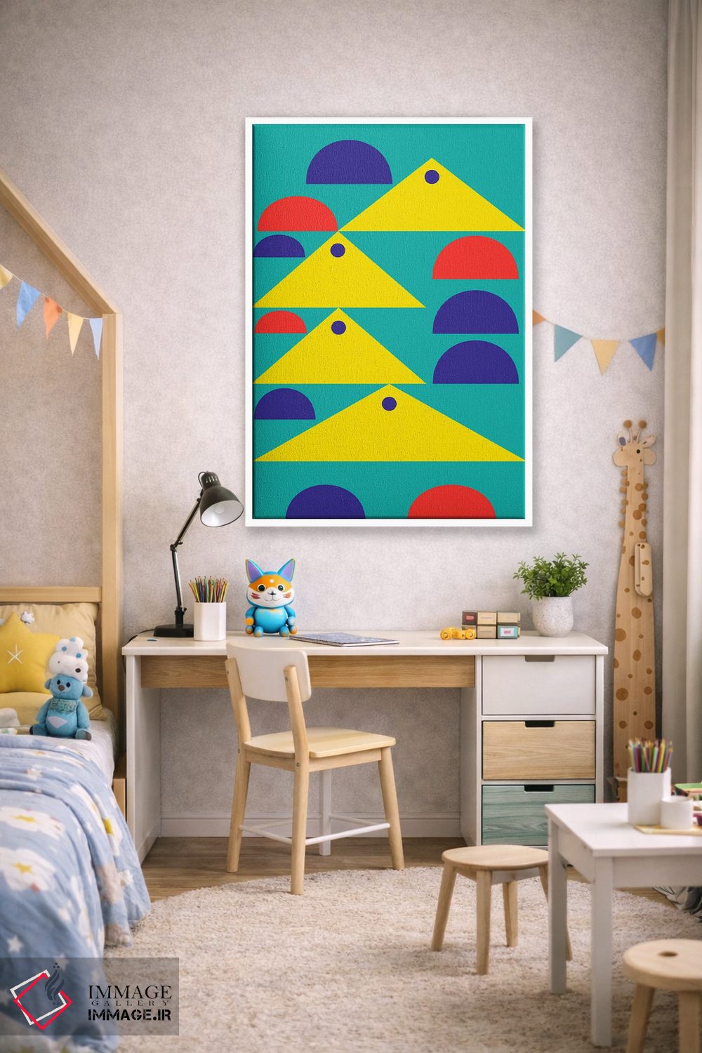 تابلو انتزاعی "شناور بودن" اثر لورا اوبون - D1W