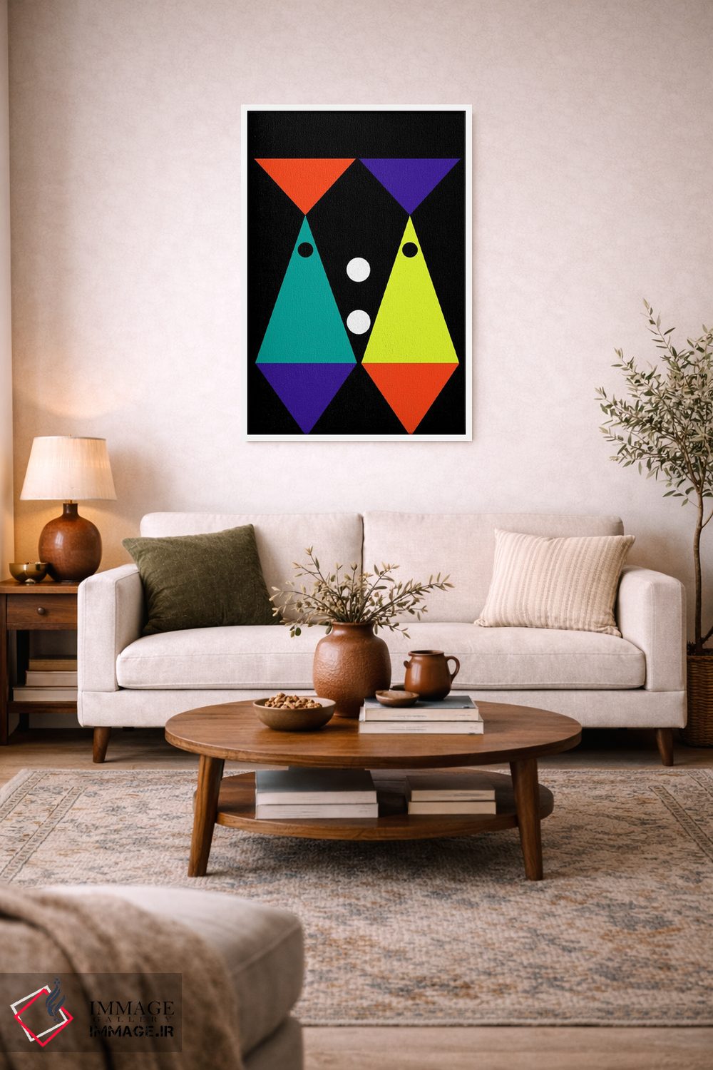 تابلو انتزاعی "مثل ماهی در آب" اثر لورا اوبون - D4W