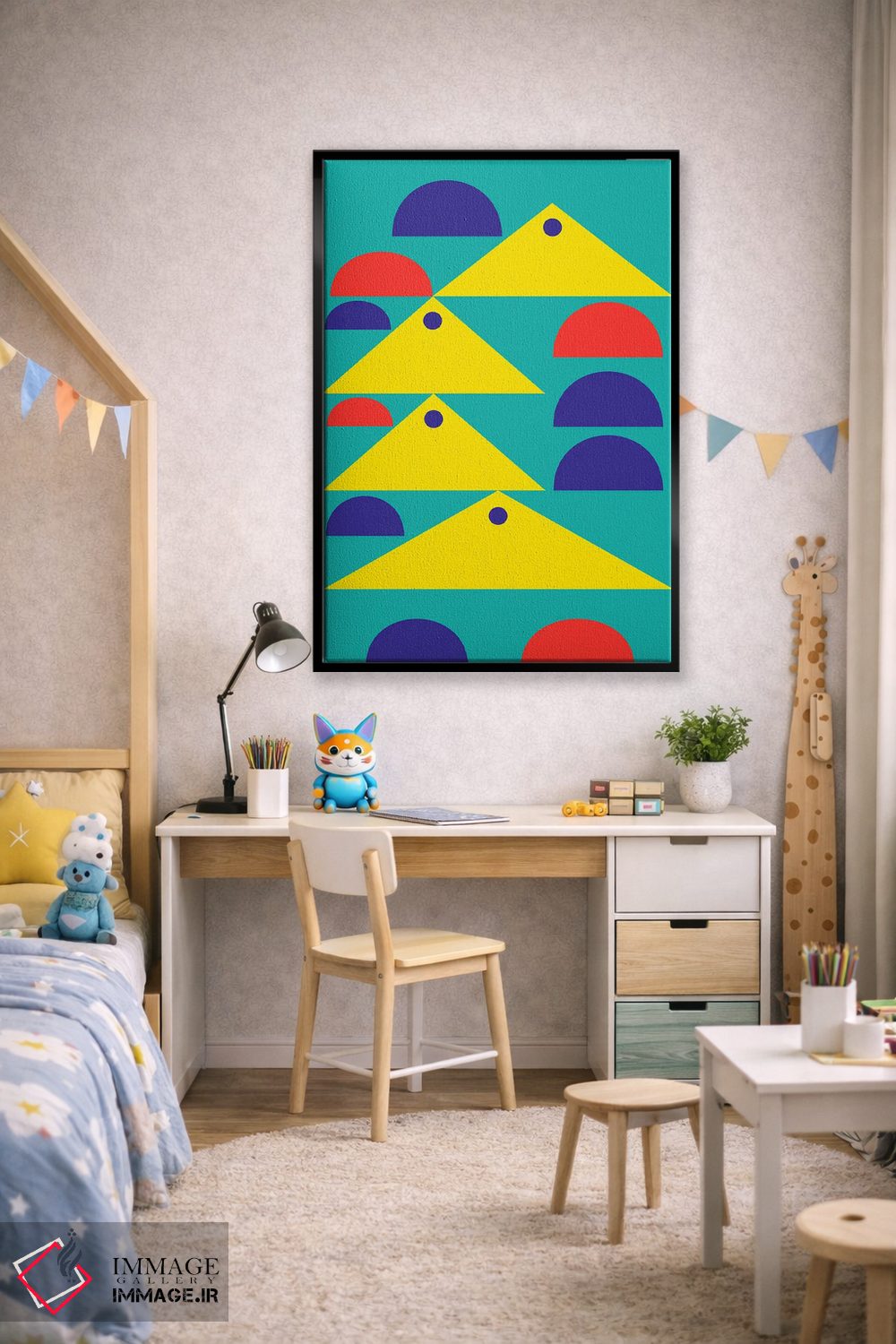 تابلو انتزاعی "شناور بودن" اثر لورا اوبون - D2B